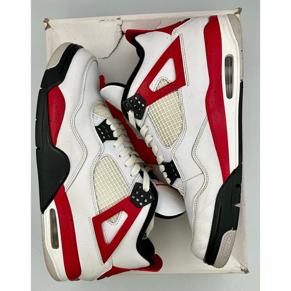 Jordan 4 Retro Red Cement DH6927-161 Sz 11 #205 - Picture 3 of 8